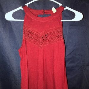 Maroon colored summer shirt Medium